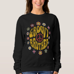 Groovy Brother 70s Aesthetic Nostalgia 1970's Retr Sweatshirt