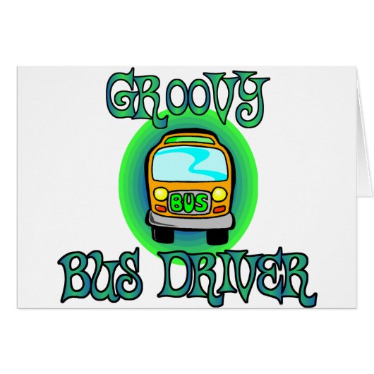 Groovy Bus Driver Cards (Front Horizontal)