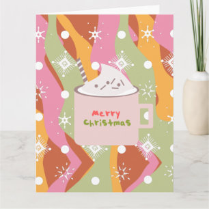 Groovy Campfire Mug Christmas Card