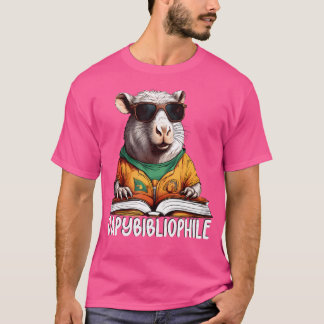 Groovy Capybibliophile Librarian Bookworm Book Cap T-Shirt