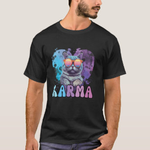 Groovy Cat Lover Heart Shape Karma T-Shirt