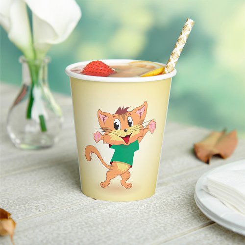 Groovy Cat Paper Cups