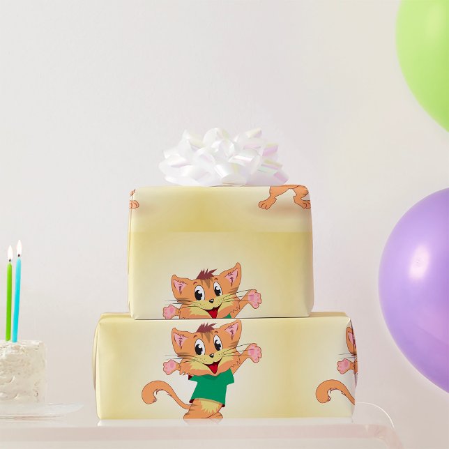 Groovy Cat Wrapping Paper (Creator Uploaded)