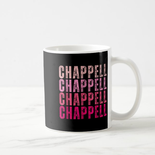 Groovy Chappell First Name D Chappell Tees Meme  Coffee Mug (Right)