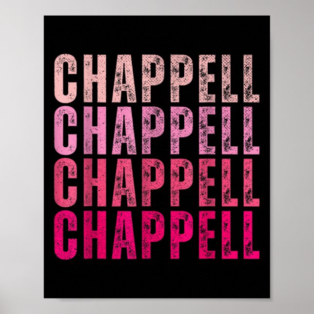 Groovy Chappell First Name D Chappell Tees Meme  Poster (Front)