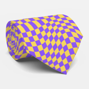Groovy Checkerboard, Y2K 90s Neck Tie