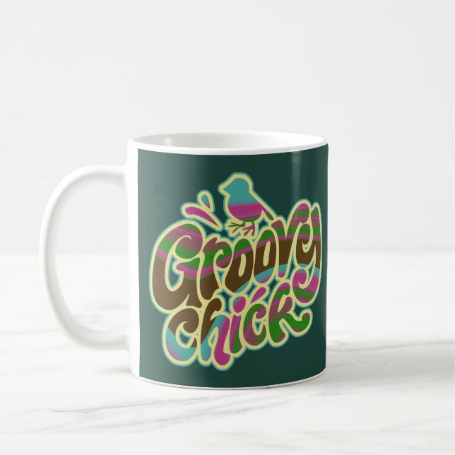Groovy Chick Coffee Mug (Left)