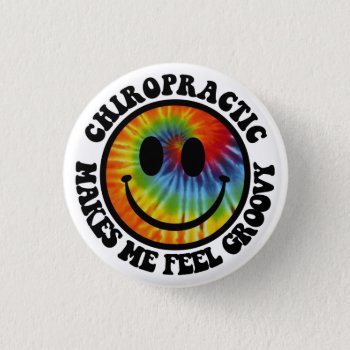Groovy Chiropractic Button by chiropracticbydesign at Zazzle