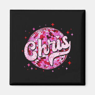 Groovy Chris First Name D I Love Chris Tees Meme Magnet