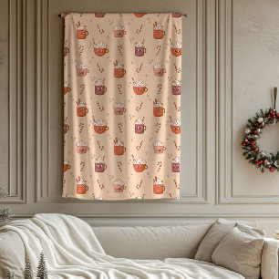 Groovy Christmas Blanket Retro Pastel Holiday Vibe