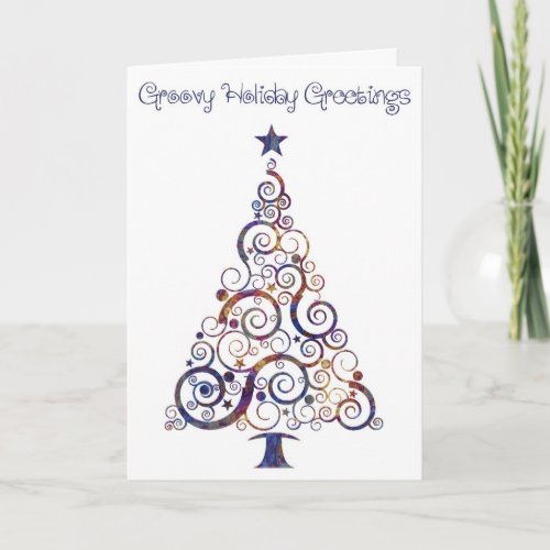 Groovy Christmas Holiday Card