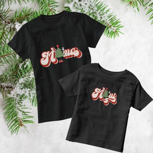 Groovy Christmas Mini and Mama Matching  Toddler T_shirt