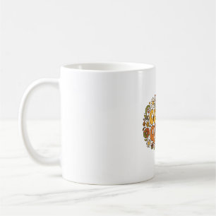 Groovy Coffee Queen Retro Typography Gift Mug