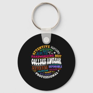 Groovy College Advisor Appreciation Week Ck To Sch Keychain