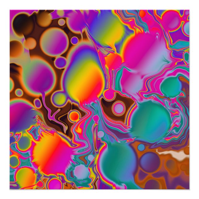 Groovy Color Burst Photo Print (Front)