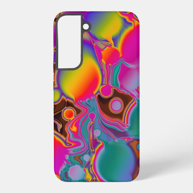 Groovy Color Burst Samsung Galaxy Case (Back)