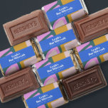 Groovy Colorful Abstract Blue Custom Bat Mitzvah Hershey's Miniatures<br><div class="desc">Groovy Colorful Abstract Blue Custom Bat Mitzvah Hershey's Miniatures</div>