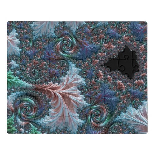 Groovy Colorful Boho Hippie Mandelbrot Fractal Art Jigsaw Puzzle