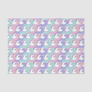Groovy Colorful Wave Pattern Tissue Paper