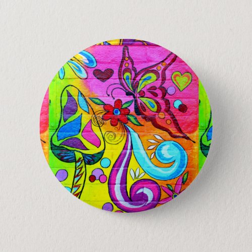 groovy colors hippie_style button