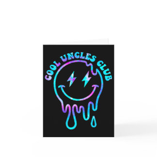 Groovy Cool Uncles Club 2 Sided Mens Uncle Shirt F Card