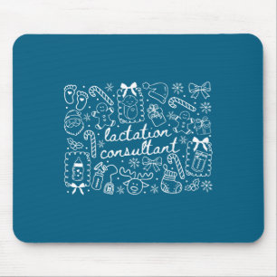 Groovy Coquette Lactation Consultant Breastfeeding Mouse Pad