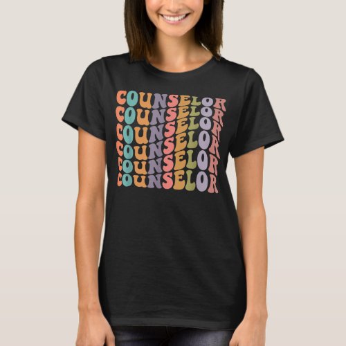 Groovy Counselor Therapist Mental Health Matters H T_Shirt