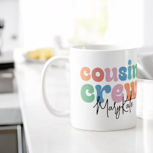 Groovy Cousin Crew Personalized Coffee Mug