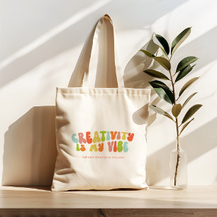 Groovy Creativity is My Vibe, Creative or Artist Tote Bag