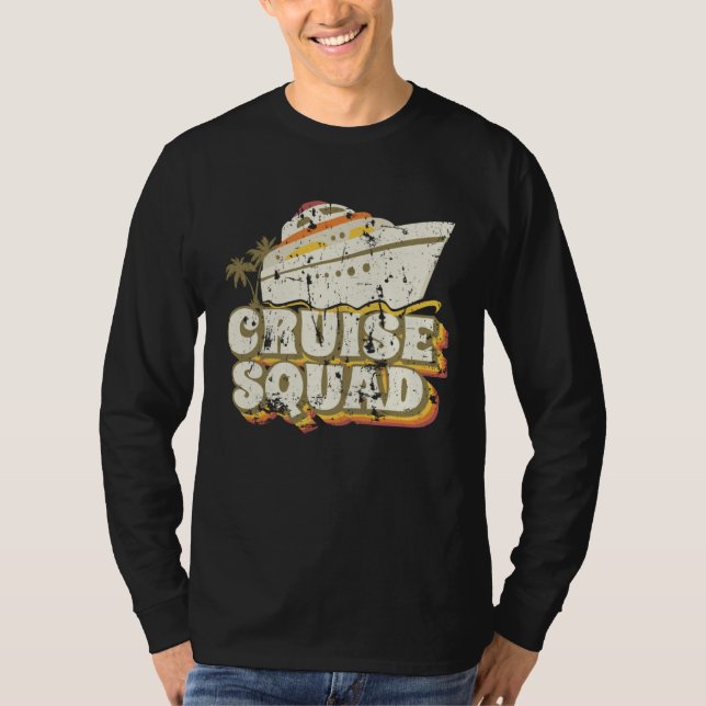 Groovy Cruise Squad Vacation Matching Group T-Shirt (Front)