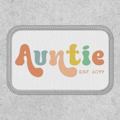 Groovy Custom Auntie Established  Gifts for Aunt Patch