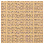 Groovy Daddy Hippy Text on Brown Fabric