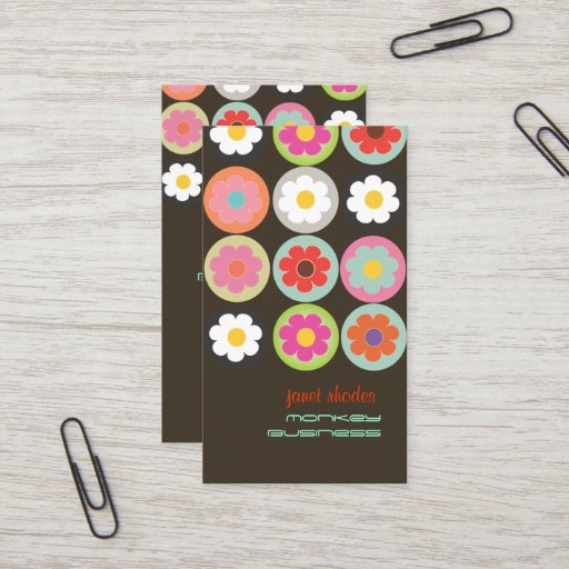 Customizable Groovy Daisies, fully customizable Business Card