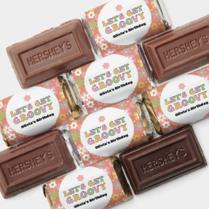 Groovy Daisies Hippie Girl's Birthday Hershey's Miniatures