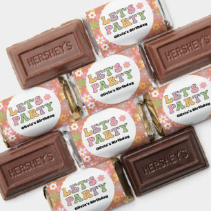 Groovy Daisies Hippie Girl's Birthday Hershey's Miniatures