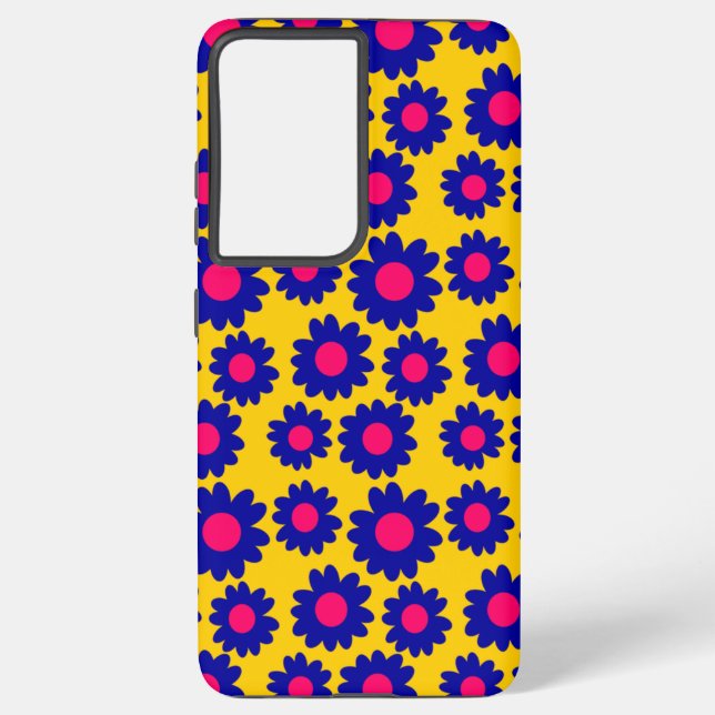 Groovy Daisies Samsung Galaxy Case (Back)