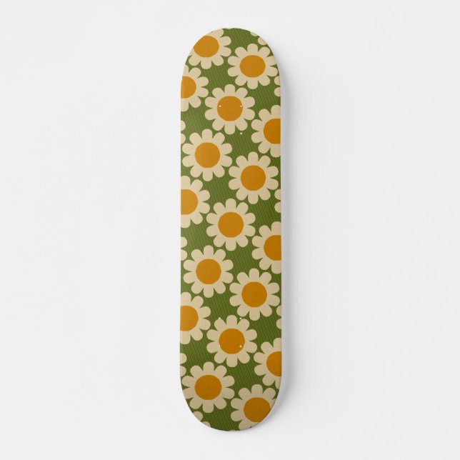 Groovy Daisy Skateboard (Front)