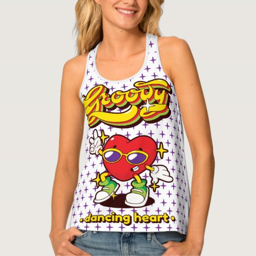 groovy_dancing heart tank top