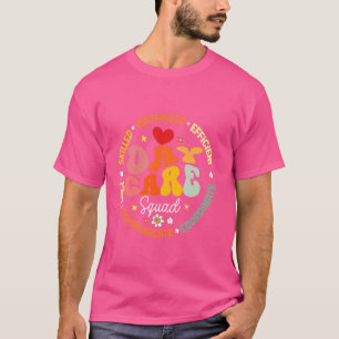 Groovy Daycare Squad Childcare Provider After Scho T-Shirt
