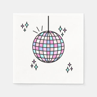Groovy Disco Ball Birthday Napkins