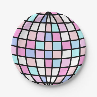 Groovy Disco Ball Birthday Paper Plates