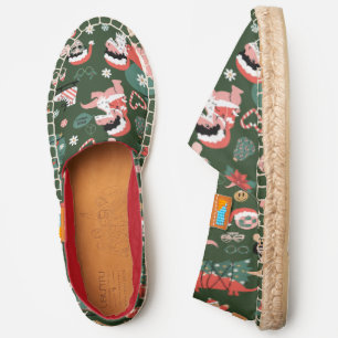 groovy disco ball christmas dinosaurs espadrilles