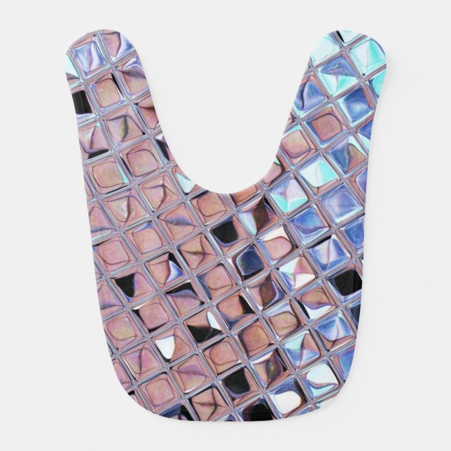 Groovy Disco Ball Mirror Ball Disco Globe Bib (Front)
