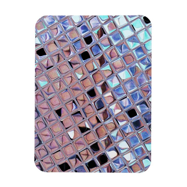 Groovy Disco Ball Mirror Ball Disco Globe Magnet (Vertical)