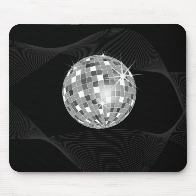 Groovy Disco Ball Mouse Pad (Front)