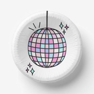 Groovy Disco Ball Paper Bowls