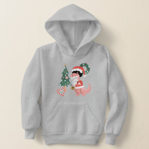  groovy disco christmas tree dinosaur  hoodie