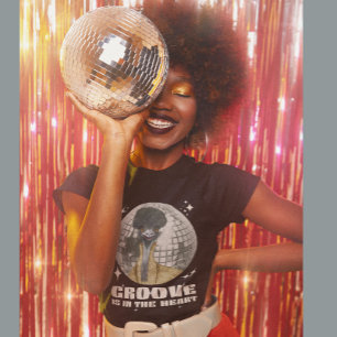 Groovy Disco Emu Bird Groove Is In The Heart T-Shirt