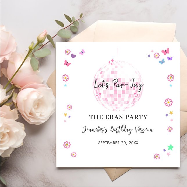 Groovy Disco Era Birthday Party Paper Dinner Napkins (Creator Uploaded)