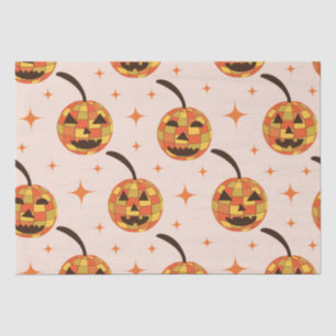 Groovy Disco Halloween Pumpkins Pattern  Tissue Paper